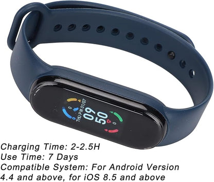 Sports Smart Wristband,IP67 Smart Bracelet with Step Counter,Heart Rate Monitor Sleep Monitor APP Message,Accurately Record,Steps, Distance, Calories Burned,etc