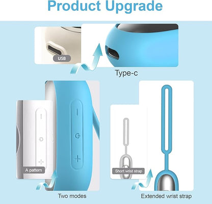 Sleep Aid Device, Micro-Current Sleep Instrument Anxiety Device, Portable Rechargeable Sleep Aid for Anxiety and Insomnia (Blue)