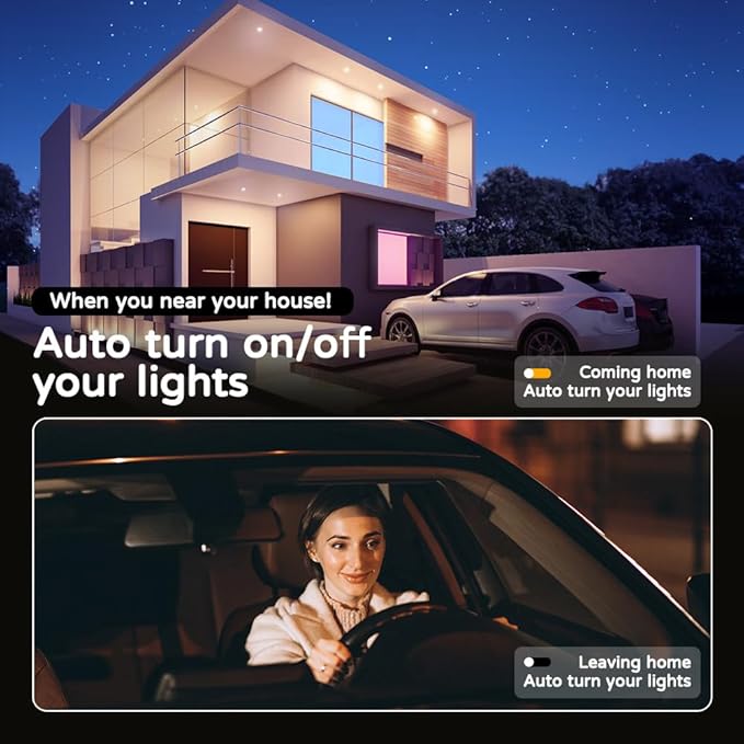 Smart Ceiling Light, 12" Inch LED Color Changing Ambient Lamp 30W 2400LM Flush Mount, Magic Home Wi-fi RGB Dimmable Work for Alexa & Google Voice Control 2200K-6500K DIY Colors Round White
