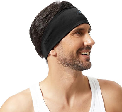 Bluetooth Headband, Bluetooth 5.4 Sleeping Headphones,18 Hours Play Time,HD Stereo, Built-in Microphone, Workout, Running, Sports, Men/Women Gift.(1xBlack,1xGrey)