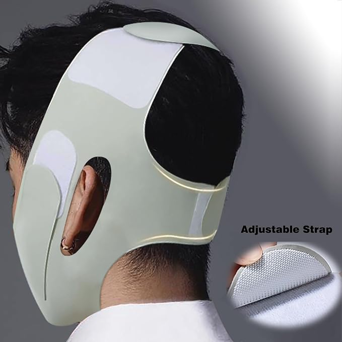 2-Pack Unisex Chin Strap for Snoring | Adjustable, Breathable & Skin-Friendly, Universal Fit Anti-Snore Set for Couples & Sleepers