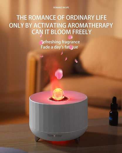 Essential Oil Diffuser for Home: 300ML Aroma Diffuser for Hotel Office Yoga Room - Humidifier with 7 Colors LED Night Light for Kids/Women Home Relaxation, (White)