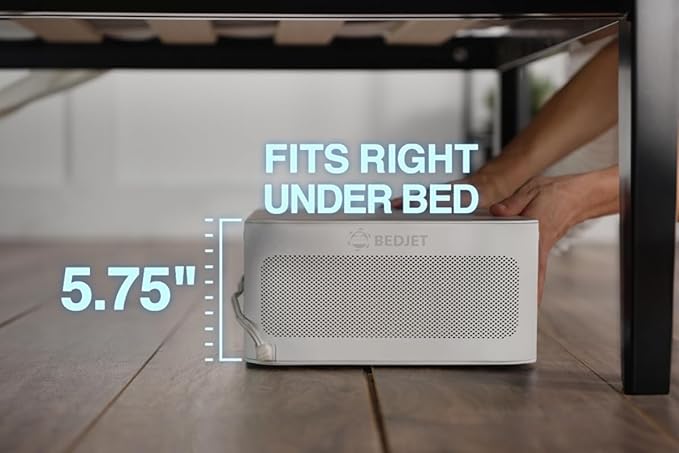 BedJet 3 Climate Comfort for Beds, Cooling Fan + Heating Air Bundle with Cloud Sheet (Queen/Full Size Sheet)