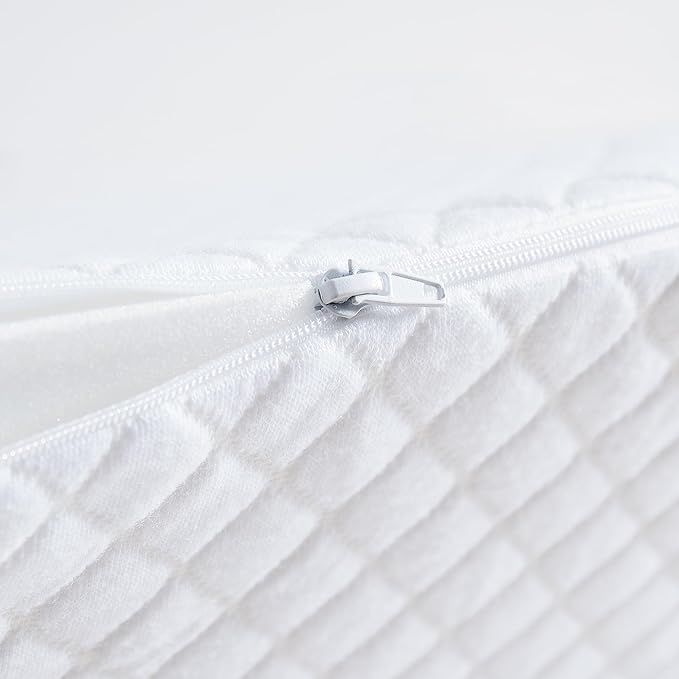 Wedge Pillow Headboard Queen - Ergonomic Support for Sleeping, Post-Surgery, Acid Reflux Relief, and More - CertiPUR-US Certified Memory Foam & Removable Cover, Wedge for Headboard Gap, Queen