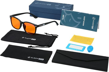 100% Blue Light Blocking Glasses - Better Sleep Anti Eye Strain Protection - Computer Gaming Women Men