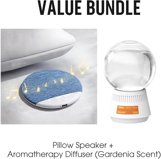 Bluetooth Pillow Speaker, Pillow Speaker for Sleeping – Ultra‑Thin Sleep Headphone Pillow Speaker with Bluetooth/Audio, Comfortable All‑Night Listening for Music, Meditation & Sleep Sounds (Pink)
