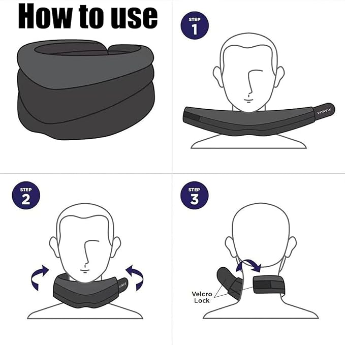 Neck Support-Never Snore Again，Ergonomic Design，Adjustable Soft Foam Neck Brace for Men & Women，Comfortable and Breathable