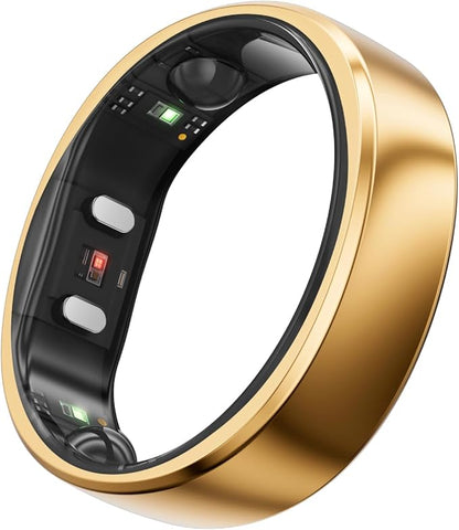 RingConn Gen 2, World’s First Smart Ring with Sleep Apnea Monitoring, No APP Subscription, 12-Day Battery Life, Stress/Heart Rate/Women's Health Tracker, Android & iOS Compatible (Rose Gold, Size 14)