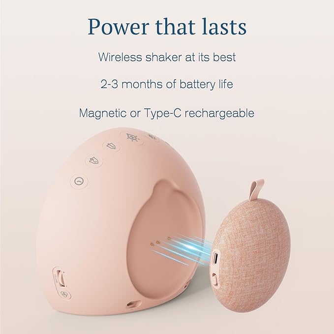 ANJANK Loud Alarm Clock with Wireless Bed Shaker, Vibrating Dual Alarm with Light Wake Up for Heavy Sleepers & Hearing Impaired, 9-Color Night Light, 8 Alarms, 0-100% Dimmer, USB Charger, Bedroom