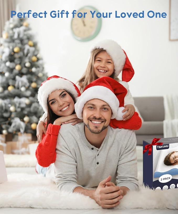 Cervical Pillow for Neck Pain Relief - Contour Pillow Memory Foam Pillows for Sleeping, Double Ear Relief Zones Neck Pillow, 6CM Enhanced Neck Support Cooling Bed Pillow for All Sleep Positions