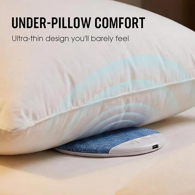 Bluetooth Pillow Speaker, Pillow Speaker for Sleeping – Ultra‑Thin Sleep Headphone Pillow Speaker with Bluetooth/Audio, Comfortable All‑Night Listening for Music, Meditation & Sleep Sounds (2Set-A)