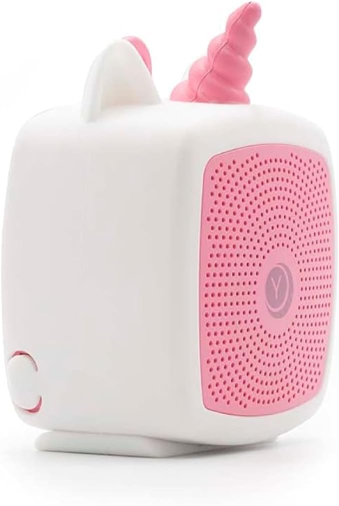Yogasleep Pocket Baby Soother Unicorn, White Noise Machine, 6 Soothing Sounds & Timer for Better Sleep, Includes Brown Noise & Lullabies, Compact Size for Travel & Child Safe, Must Have Registry Gift
