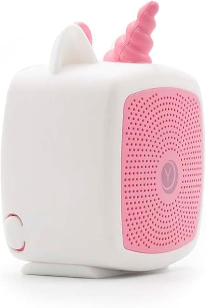 Yogasleep Pocket Baby Soother Unicorn, White Noise Machine, 6 Soothing Sounds & Timer for Better Sleep, Includes Brown Noise & Lullabies, Compact Size for Travel & Child Safe, Must Have Registry Gift