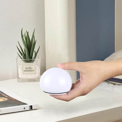 Portable LED Night Lights, Battery Operated, Soft Eye Caring for Sleep Aid, Bedroom Lamps, Wireless Warm Light with Timer (2PCS)