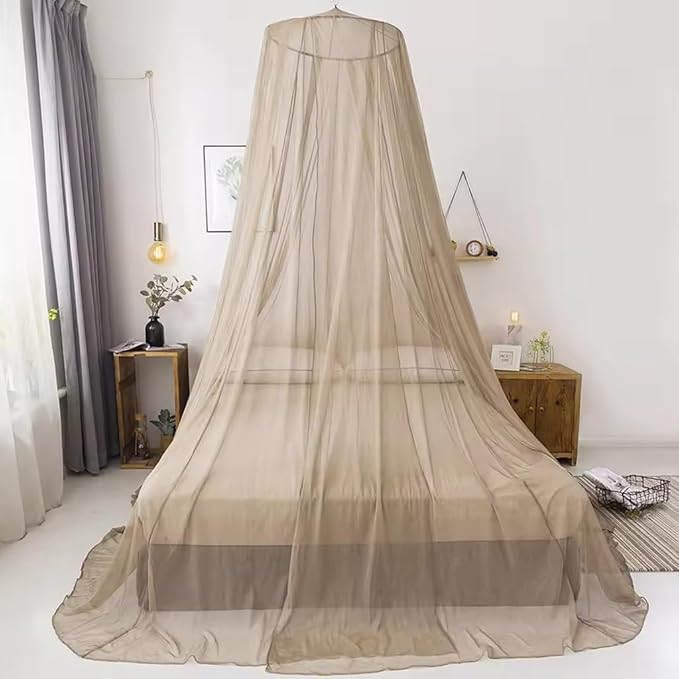 Round Anti Radiation Net Shield Bed Canopy, 100% Silver Fiber EMF Shielding Net Canopy, Blocks Radiation/EMF/WiFi/5G & Other RF Attenuation 10MHz-10GHz 35-60dB