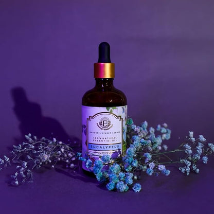 Luxurious Eucalyptus Essential Oil by Enhanced Essentials|Highly Concentrated,Organic & Slow Distilled Oils for Home,Diffusers,Bath,Gifting,Soap & Candle Making|Ideal for Business| 3.38 fl oz (100 ml)