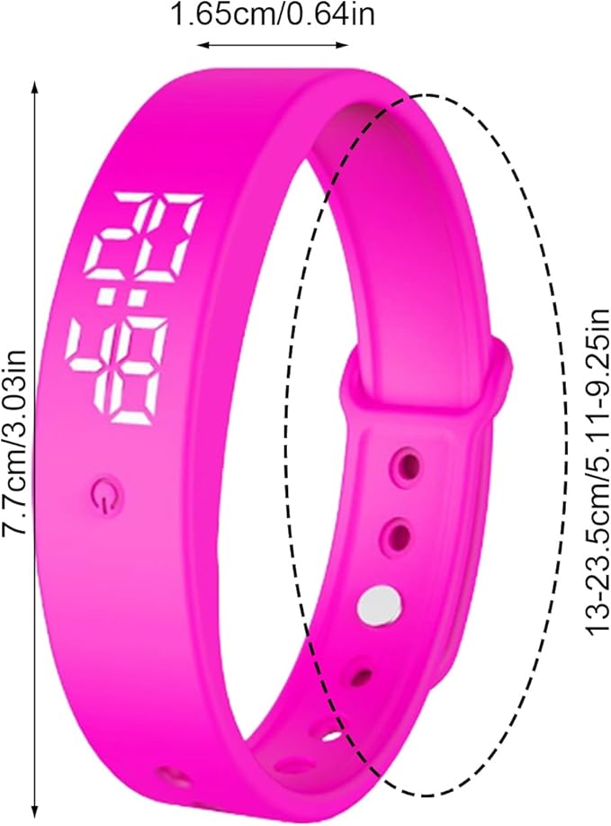 Alarm Vibrating Watch, Alarm Reminder Watch, Silent Vibrating Timer Clock, 3 Alarms Daily Organizer Timer for Adults/Men/Women/Teens/Elderly