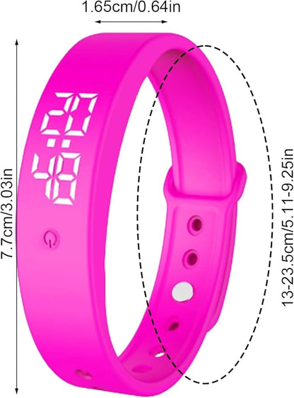 Alarm Vibrating Watch, Alarm Reminder Watch, Silent Vibrating Timer Clock, 3 Alarms Daily Organizer Timer for Adults/Men/Women/Teens/Elderly