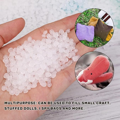 300g/10.58oz Premium Stuffing Beads, Stuffing for Stuffed Animals, Sandbags, Filled Beads Weighted Stuffing Bead for Halloween Christmas Craft DIY Decor