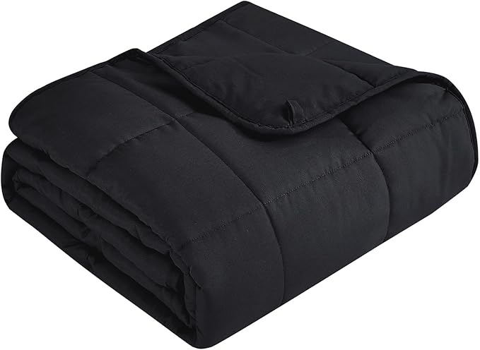 Topcee Weighted Blanket for Adults (15lbs 48"x72"), Minky Dots Heavy Blanket for Woman, Man Sleeping, Soft, Cozy and Cooling Weighted Throw Blankets, Machine Washable, Grey