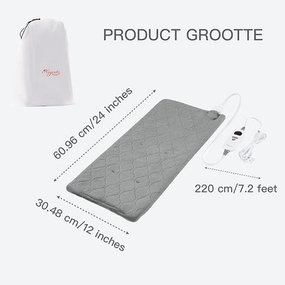 Heating Pad for Back Pain Relief fsa Eligible Items only List 12 x 24, Portable Heating Pad for Shoulder, Neck, Cramp, Menstrual Pain, with Upgraded 4 Timer & 6 Temperature Controller