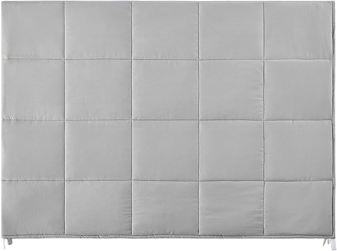 TONGDADA Kids Weighted Blanket | 40''x60'',5lbs | for Child Between 40-62 lbs | Premium Cotton Material with Glass Beads | Light Grey