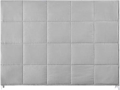 TONGDADA Kids Weighted Blanket | 40''x60'',7lbs | for Child Between 55-80 lbs | Premium Cotton Material with Glass Beads | Light Grey