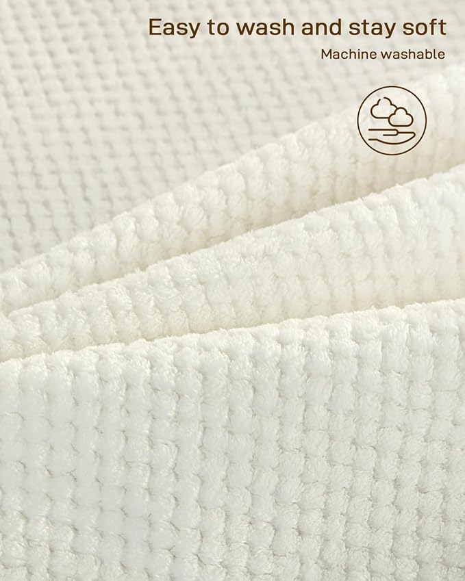 Heated Mattress Pad Queen Size - Electric Mattress Pad with Dual Control, Soft Blanket, Bed Warmer Heater Sheets, 8 Heating Settings,1/2/10 Hours Auto Shut Off, 60" x 80" Cream
