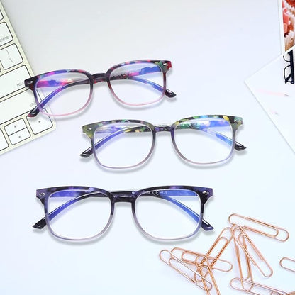 5 Pack Reading Glasses Blue Light Blocking for Women,Computer Readers with Spring Hinge