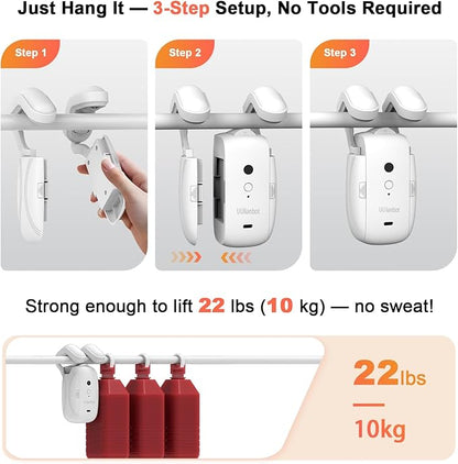 Automatic Curtain Opener with Remote, Compatible with Alexa and Google Home, Smart with Remote for Roman/U/T Rails, Bluetooth Curtain Opener with App/Timer, Gifts for Women and Men