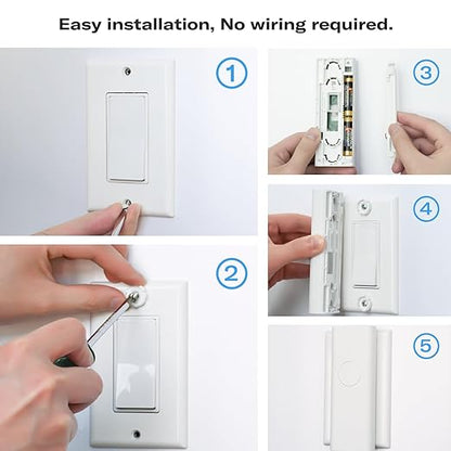 THIRDREALITY Zigbee Smart Switch (4 Pack),Toggle/Rocker, No Wiring Needed.Hub Required, Compatible with Echo Devices with Zigbee Hub Built-in,Home Assistant,Hubitat,SmartThings,Homey