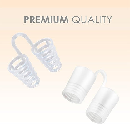 Nose Vent Sinus Relief Dilator (Pack of 8 Various Sizes) - A Simple Solution for Nasal Snorers - Reusable Snoring Device to Enjoy a Peaceful Night's Sleep - by Mobi Lock