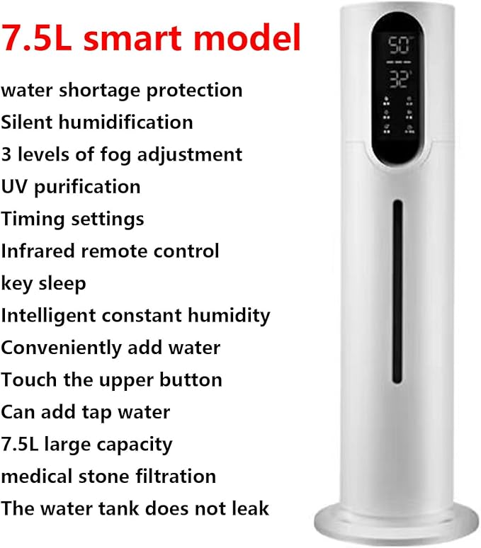 Humidifier Home Silent Bedroom Pregnant Women and Babies Indoor Large Capacity Floor-standing Large Aromatherapy Air Purifier Spray Machine (B)