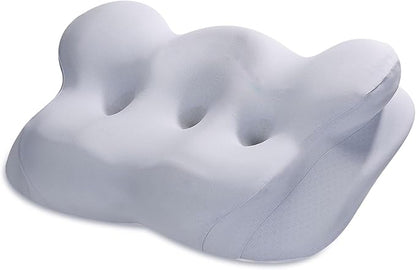 Cervical Neck Pillow for Pain Relief, Ergonomic Contour Memory Foam Pillow Side Sleeper Pillow for Neck Support,Odorless Pillow with Cooling Pillowcase