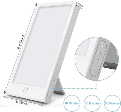 Light Therapy Lamp, SMY Blue Light Energy Lamp and Adjustable LED Blue Light, Tablet One Touch with Timer, 100% UV Free