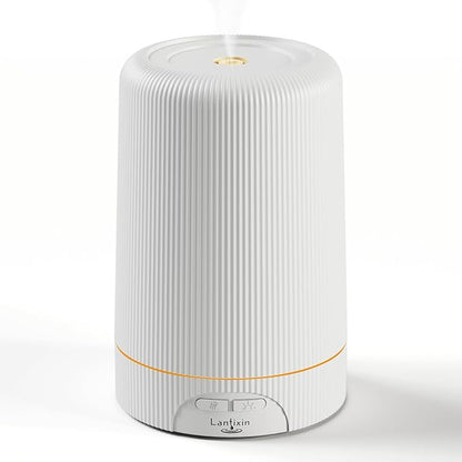 Lantixin- Essential Oil Diffuser,80ml,Whisper Quiet,6-Color LED Lights and auto-shutoff mini humidifier,humidifier for Bedroom,Plug-in Essential Oil Diffuser Ideal for Office, Desk and Yoga use