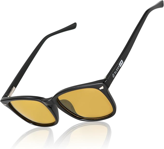 100% Blue Light Blocking Glasses - Better Sleep Anti Eye Strain Protection - Computer Gaming Women Men