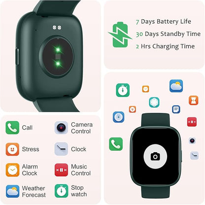 Smart Watch (Answer/Make Call) for iPhone&Android, 1.83" Smartwatches with Sleep Monitor Heart Rate Activity Tracking, IP68 Waterproof, Fitness Tracker 100+Sport, Reloj Inteligente 30 Day+Battery Life
