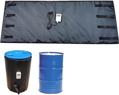 IBC Tote Heater Blanket, IBC Container Heater, IBC Tote Freeze Protection, Smart Temperature Control up to 150°C, IBC Tote Blanket with Thermostat, Barrel Heating Equipment Black-55Gallon/200L