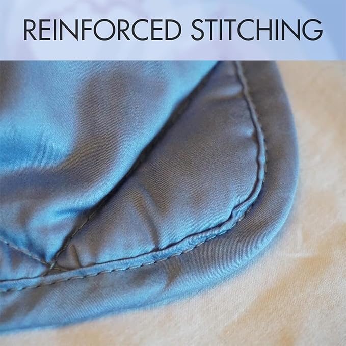 Chrome Cherry Washable Weighted Blanket 15 Pounds by Secūr | Premium 100% Cotton, and Glass Beads, Reinforced Stitching | Designed in The USA, 15 lb Weighted Blankets for Adults | 48 x 72 Inches