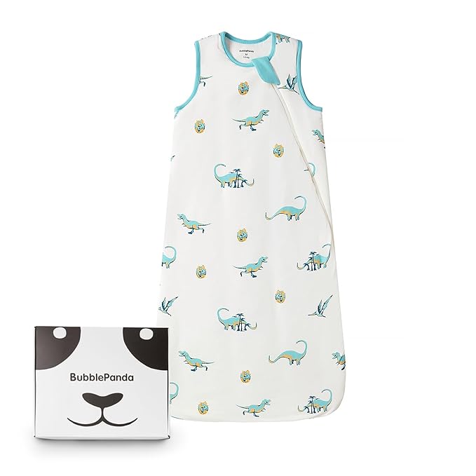 BubblePanda Rayon Made from Bamboo Sleep Sack 2t-3t 1.0 Tog Soft Toddler Sleeping Sack 24-36 Months for Babies 2-Way Zipper Baby Wearable Blanket
