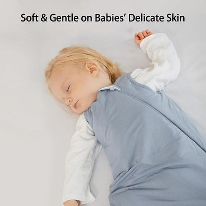 Rayon Made from Bamboo Sleep Sack 12-18 Months 1.0 Tog Ultra Soft Baby Wearable Blanket Toddler Sleeping Sack for Babies Unisex Girl Boy 2-Way Zipper Baby Sleeping Bag