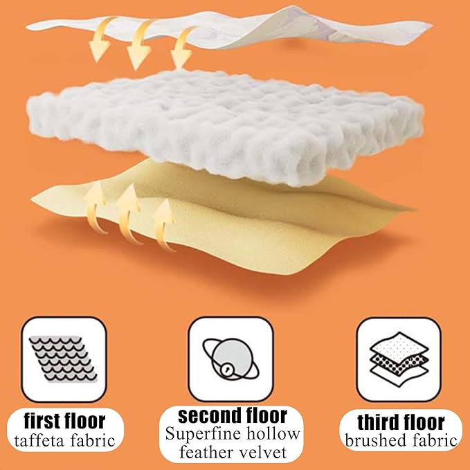 Queen Size Luxury Velvet Mattress Cover - Warm Thicken Mattress Protector with Elastic Band, Soft Fitted Sheet Deep Pocket 12In Topper - Bed Bedroom Sleep Comfort