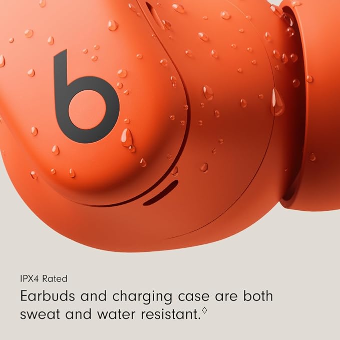 Beats Powerbeats Fit - Wireless Noise Cancelling Workout Earbuds with Secure-Fit Wingtips, Up to 30-Hour Battery Life, Sweat & Water Resistant, Apple & Android Compatible - Spark Orange