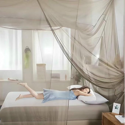 Silver Fiber EMF Shielding Bed Canopy,Blocks Radiation/EMF/WiFi/5G Other RF Attenuation 10MHz-10GHz 35-60dB Breathable Bed Net Canopy Radiation Shielding Rate~/