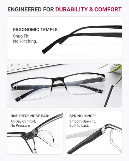 TERAISE Fashion Anti-blue light Reading Glasses Men Women Computer Reader