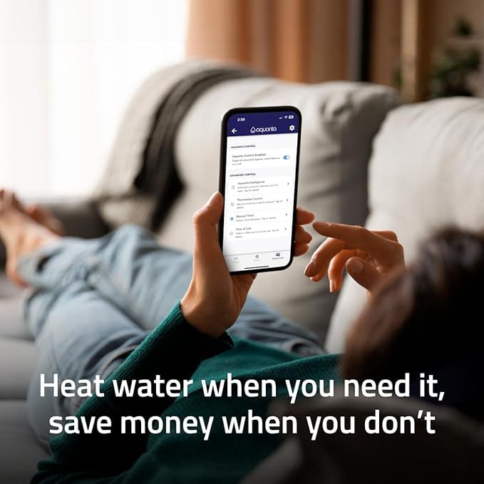 Smart Water Heater Timer: Optimize Hot Water Usage - Compatible with Alexa - Installs in Minutes, No Plumbing Required. Compatible with Gas Water Heaters.
