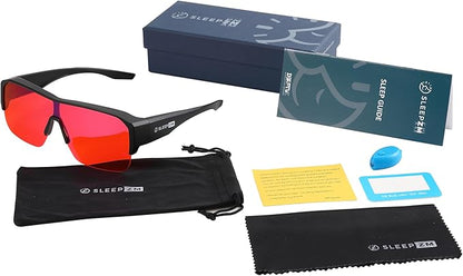 100% Fitover Blue Light Blocking Glasses - Better Sleep Eye Strain Protection - Computer Gaming Women Men