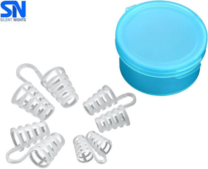 Best Anti Snoring Device - Stop Snore Solution - Sleep Better Aids - Anti-Snore Remedy Devices - 4 Nose Vents Nasal Dilator - Breathing Sleeping Relief