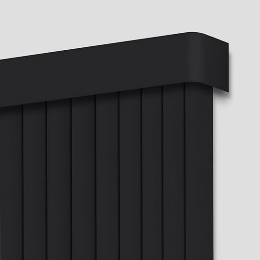 Cordless Vertical Blinds Window Blind, Blackout Fabric Vertical Blind, Energy Saving UV Protection Noise Reduce Vertical Blinds for Sliding Glass Doors, Patio Doors, Pure Black